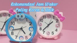 Jam Weker Alarm Bunyi Kring Besar Tinggi Jam Meja Dekorasi Rumah Bahan Besi