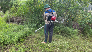 MÁY CẮT CỎ ĐEO LƯNG KAMASU ĐỘNG CƠ 4 THÌ Công suất 1.2KW Dung tích xi lanh 35.8cc