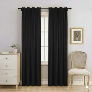 Non Ring Curtain Rod Pocket Suksukan Curtain Plain window /Door Curtain