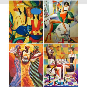 BILIBILI | 1000Pieces Jigsaw Puzzle Abstract Women Portrait Art For Adults Great Weekend Relaxation And Family Fun