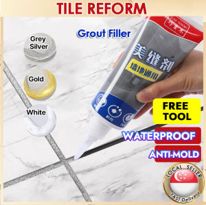 🇸🇬Tile Grout Marker Sealant Grout filler tile reform - Waterproof Anti Mold Gap Filler Repair Floor grout sealer 250g