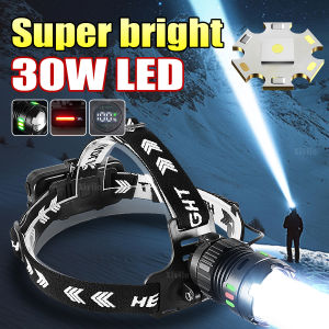 Ultra Powerful LED Headlamp Super Bright Long Range 1500M Head Flashlight Rechargeable Headlight for Fishing Hunting