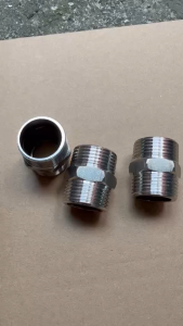 Kép nối hai đầu ren ngoài 34mm-1"(chất liệu inox)