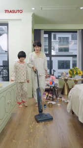Cây Lau Nhà Thông Minh Masuto WetClean Công Nghệ S.W.S – Bộ Lau Sàn Tự Vắt Đa Năng Cao Cấp