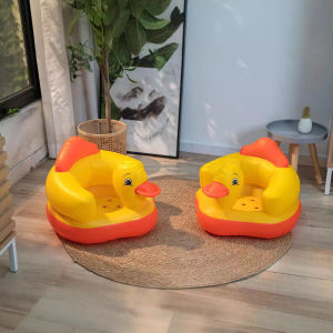 R.joy-Kursi Sofa Bayi - Kursi Duduk Nyaman untuk Bayi Dilengkapi Pompa Angin Karakter Kelinci Tidak Bermusik Cocok untuk Makan dan Belajar Duduk Bayi Kursi Bayi Model Membungkus