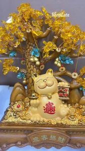 Mèo Thần Tài Cây Vàng Tài Lộc Quà Tặng Khai Trương Quà Tặng Tân Gia Cao Cấp Ý Nghĩa