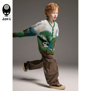 Jokii | Trendy Boys Autumn Winter Sweater and Hiking Pants Set