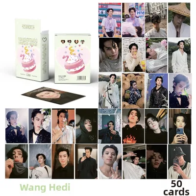 Entertainment Celebrity Zhang Linghe Laser Small Card Tan Jianxi Wang Helid Zhou Shen Surrounding Three-Inch Lomo Card