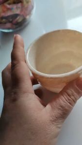 Ly / cốc nhựa uống trà đá emeelamine vân đá kem LY 29 - Ø 8.5 x 6.5 cm 200 ML