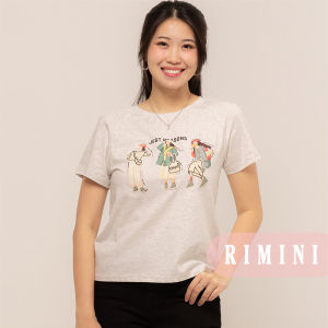 RIMINI - Atasan Kaos Wanita Casual Lengan Pendek Size XS-3XL OverSize - Sianne Top CC30373