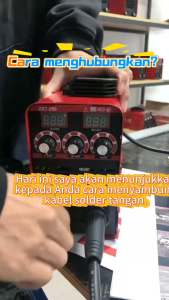 DOMHOAI Mesin Las MMA-250 Inverter Las Listrik Logam Trafo Las Mesin Las Gasless Mesin Las Tampilan Digital Definisi Tinggi Portabel