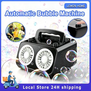 Automatic Bubble Machine for Party with 2 Fans 20000+ Bubbles Machine for Kids Outdoor Play Toys Parties Birthday Wedding Christmas