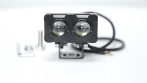 High-Intensity Dual-Color LED Motorcycle Headlight & Fog Lamp IP68 Waterproof