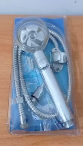 Hand Shower Bulat Kipas ( KOMPLIT ) siap pasang model mewah pancuran air deras dan lembut