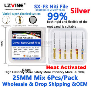 Dental Root Canal File Heat-Activated Rotary Nitinol Tooth Blue Files 25mm Thermally Activated Nickel-Titanium odontologia SX-F3