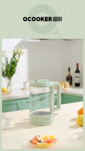 Xiaomi OCOOKER CR-JYH01 kitchen electric Health kettle household low noise high borosilicate glass electric kettle 玻璃电热水壶