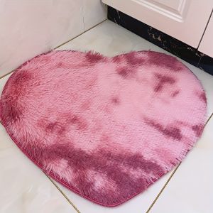 Thảm Trải Sàn Hình Trái Tim VIKAMA Chất Liệu Mềm Mại Lông Dài Giữ Ấm Dùng Làm Thảm Cửa Ra Vào Phòng Ngủ Phòng Khách Ghế Sofa - Thảm Cần Thiết Cho Mùa Đông