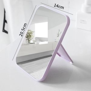 SeasTina Độ nét cao gương gương trang điểm gấp mini xách tay gương ký túc xá sinh viên gương để bàn