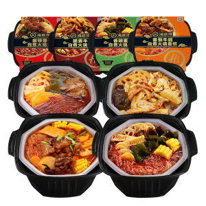 Hot Pot Self-Heating Miniature Individual Bowl Spicy Vegetarian Flavor 400g Convenient Ready-To-Eat Quick Food by Hai Di Lao