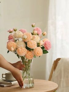 ดอกไม้ประดิษฐ์ ดอกไม้ปลอม ดอกไม้ไหม ช่อดอกไม้งานแต่งงาน ตกแต่งบ้าน ช่อดอกไม้พลาสติก