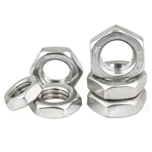 304 Stainless Steel Left-Hand Thread Thin Nut Counter Nut M6 M8 M10 M12 M14 M16 M18 M20