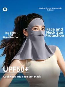 WANBAOLV | Sun Protection Full Face Mask UV Neck Cover Ice Silk Driving Sun Shield