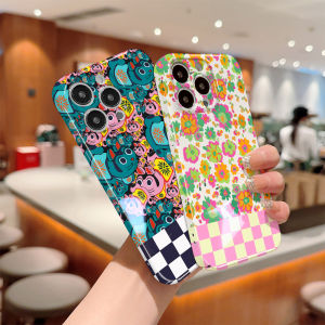Hontinga All-inclusive Film Casing For Realme C20 C35 C11 2021 C17 C2 C20A C21Y C25Y Case Korean film Phone Case INS Cartoon Flowers Back Casing lens Protector Design Hard Cases Shockproof Shell Full Cover Casing For Girls