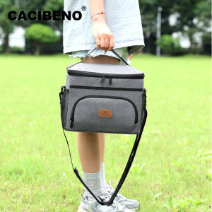 14L Large Capacity Insulated Cooler Bag Waterproof Thermal Picnic Bag with Shoulder Sling for Food Storage