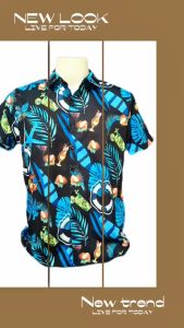 Hawaiian Floral Polo For Men #237817