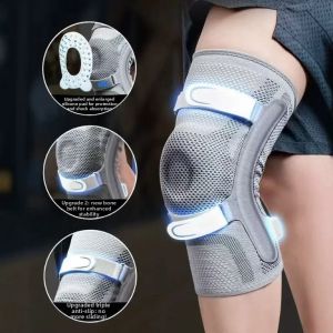 Sports Knee Patella Strap Thin Nylon Silicone Construction for Meniscus Mountaineering and Kneeling Activities