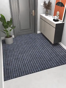 Stripes Design Kitchen Mat 2-piece Set Non-Slip Rug Non Skid Backing Floor-mat Doorway Bathroom