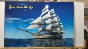 Xả combo bộ 3 tranh tránh gương 40x60cm treo phòng khách