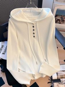 Big Sale Leak-Picking: Spring & Fall French Hoodie with Drawstrings