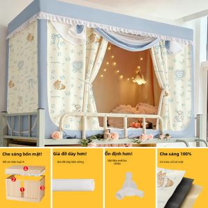 YASHU | Màn Chống Muỗi Che Giường Đen Toàn Phần