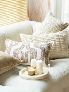 French Style Square Pillow Vintage Sofa Chair Backrest Living Room Window Seat Cushion Home Decorative Mixed Fabric PP Cotton