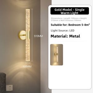 DENGGUANGYE | Bubble Crystal Modern Wall Light