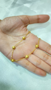 Noin - Gelang Wanita Titanium Anti Karat Warna Gold Elegan & Tidak Luntur Aksesoris Fashion Kekinian GLT218