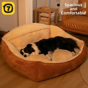 7o | Warm All-Season Washable Dog Bed for Large and Medium Dogs with Security