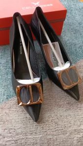ẢNH THẬT / FULLBOX / QCCC - Giày Cao Gót Mũi Nhọn Khóa CD Gót Trong 5 Phân - HÀNG QUẢNG CHÂU CAO CẤP 12311401