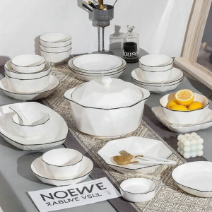 ZHENTAIYUAN | Nordic Home Use Simple Ceramic Tableware Set
