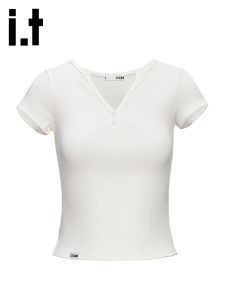 izzue | V-neck Short Sleeve Stylish Slim Fit Tee