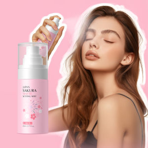 Laikou Japan Sakura Matte Setting Spray 80ml | Makeup Fixer for Oily Skin | Long-Lasting No Shine | Oil Control & Pore Minimizing | Vegan & Cruelty-Free