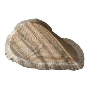 Nordic Cotton Rope Woven Carpet Home Use Bedroom Tea Table round Mat Living Room Balcony Cotton Linen Pad Floor Cushion