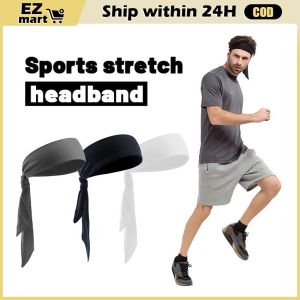 【Fast Shipping】 Basketball Tennis Headbands For Men Women Outdoor Sports Fitness Headbands Sweat-absorbent Antiperspirant Elastic Yoga Sports Head Tie