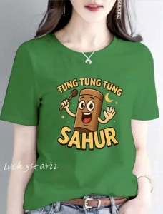 BISA COD KAOS ATASAN WANITA TUNG TUNG SAHUR COMBED PREMIUM