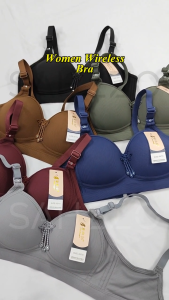Bra Women Wireless B Cup Soft Non Wire A19 无钢圈文胸内衣 Baju Dalam Wanita Bra Perempuan Tanpa Dawai Kain Licin Lembut