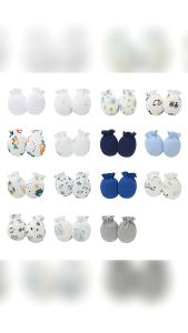 ถุงมือเด็กอ่อน ทารกเด็กแรกเกิด แพค 1คู่ คละสี ถุงมือเด็ก ป้องกันรอยขีดข่วน สําหรับเด็กทารกแรกเกิด