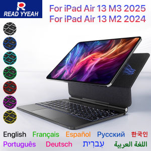 Backlit Magic Keyboard for iPad Pro 11 13 2024 M4 Case for iPad Air 11 13 Inch M2 Case iPad Air 11 13 2025 M3 Smart Cover folio