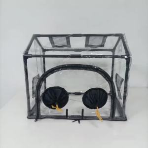 New House-Shaped Mushroom Growing Tent Kit - Still Air Box with Minimalist Zipper 4 Mosquito-Proof Vents & Balcony Use