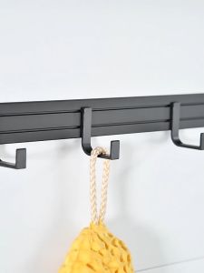 MEIDOO Rak Penyimpanan Kamar Mandi Rak Handuk Aluminium Dipasang di Dinding Tanpa Pukulan